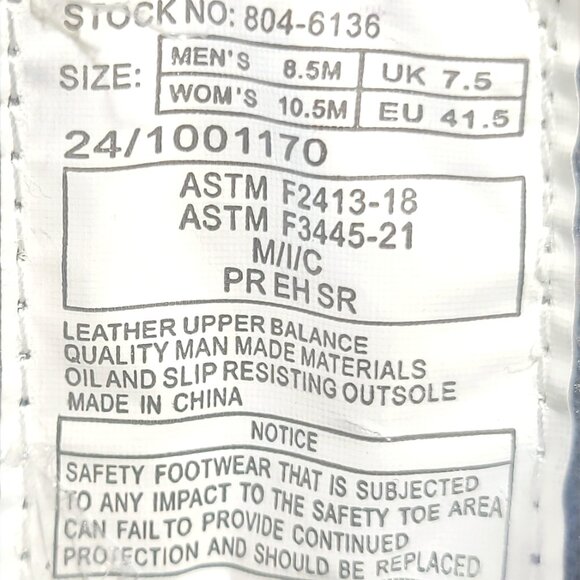 Thorogood Thoro-Flex Welllington 10" Mens 8.5M Womens 10.5M Black Work Boots. - Picture 4 of 10